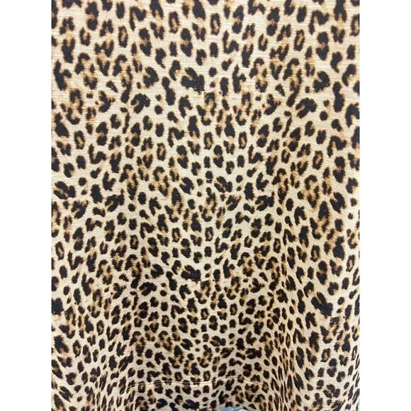 J. Jill  Leopard Print Cowl Neck Pullover LS  Top Shirt  Size 2X - Picture 2 of 9